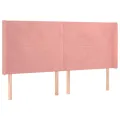 Tête de lit à LED Rose 163x16x118/128 cm Velours