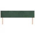 Têtes de lit 2 pcs Vert foncé 80x5x78/88 cm Velours