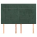 Têtes de lit 4 pcs Vert foncé 72x5x78/88 cm Velours