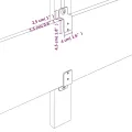 Têtes de lit 4 pcs Vert foncé 100x5x78/88 cm Velours