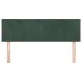 Têtes de lit 2 pcs Vert foncé 72x5x78/88 cm Velours