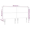 Têtes de lit 4 pcs Vert foncé 80x5x78/88 cm Velours