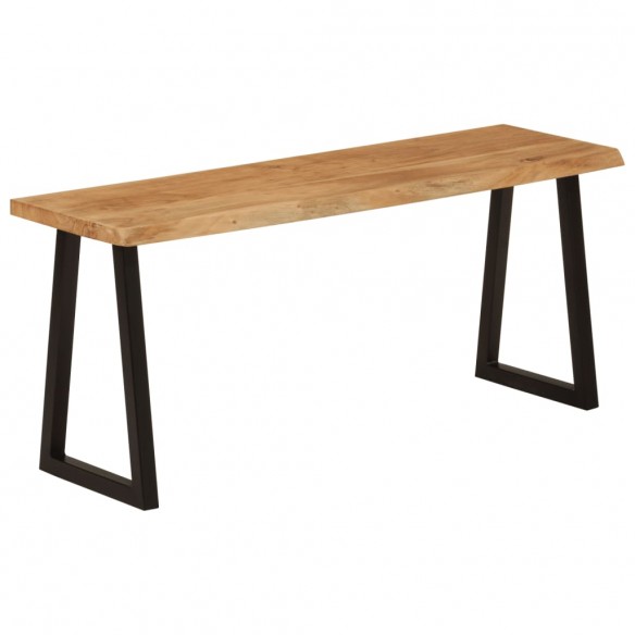 Banc avec bord vivant 105 cm bois d'acacia massif