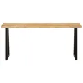 Banc avec bord vivant 105 cm bois de manguier massif