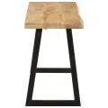 Banc avec bord vivant 105 cm bois de manguier massif