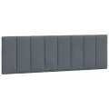 Cadre de lit avec lumières LED gris foncé 160x200 cm velours