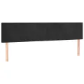 cadre de lit avec matelas Noir 180x200 cm Velours
