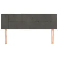 Têtes de lit 2 pcs Gris foncé 72x5x78/88 cm Velours