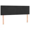 Têtes de lit 2 pcs Noir 72x5x78/88 cm Velours