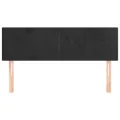 Têtes de lit 2 pcs Noir 72x5x78/88 cm Velours