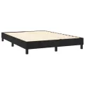 cadre de lit avec matelas LED Noir 140x190cm Velours
