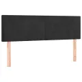 cadre de lit avec matelas LED Noir 140x190cm Velours