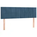 cadre de lit avec matelas LED Bleu foncé 140x200 cm