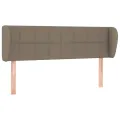 Tête de lit avec oreilles Taupe 147x23x78/88 cm Tissu