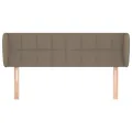 Tête de lit avec oreilles Taupe 147x23x78/88 cm Tissu