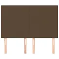 Têtes de lit 4 pcs Marron foncé 72x5x78/88 cm Tissu