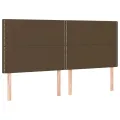 cadre de lit avec matelas Marron foncé 200x200 cm
