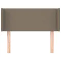 Tête de lit avec oreilles Taupe 103x16x78/88 cm Tissu
