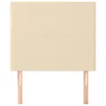 Têtes de lit 2 pcs Crème 90x5x78/88 cm Tissu