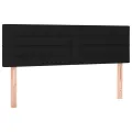 cadre de lit avec matelas Noir 140x200 cm Tissu