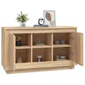 Buffet chêne sonoma 102x35x60 cm bois d'ingénierie