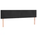 Têtes de lit 2 pcs Noir 90x5x78/88 cm Velours