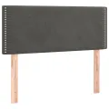 cadre de lit et matelas Gris foncé 90x190 cm Velours
