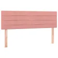 cadre de lit avec matelas Rose 140x190 cm Velours