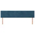 Têtes de lit 2 pcs Bleu foncé 90x5x78/88 cm Velours