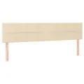 Tête de lit à LED Crème 160x5x78/88 cm Tissu