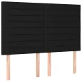 cadre de lit et matelas et LED Noir 140x190 cm Tissu