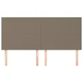 Têtes de lit 4 pcs Taupe 90x5x78/88 cm Tissu
