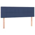 Tête de lit à LED Bleu 144x5x78/88 cm Tissu