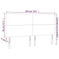Têtes de lit 4 pcs Noir 90x5x78/88 cm Velours