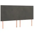 cadre de lit avec matelas LED Gris foncé 180x200 cm
