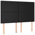 cadre de lit avec matelas Noir 140x190 cm Similicuir