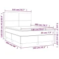 cadre de lit avec matelas Noir 140x200 cm Similicuir