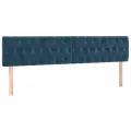 cadre de lit avec matelas LED Bleu foncé 180x200 cm