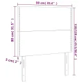 Têtes de lit 2 pcs Vert foncé 90x5x78/88 cm Velours