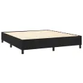 cadre de lit et matelas Noir 160x200 cm Velours