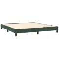 cadre de lit avec matelas LED Vert foncé 160x200 cm