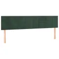 cadre de lit avec matelas LED Vert foncé 160x200 cm