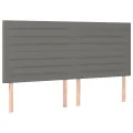 cadre de lit et matelas et LED Gris foncé 180x200 cm