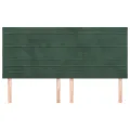 Têtes de lit 4 pcs Vert foncé 90x5x78/88 cm Velours