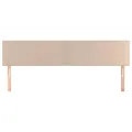 Têtes de lit 2 pcs Cappuccino 90x5x78/88 cm Similicuir