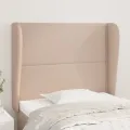 Tête de lit avec oreilles Cappuccino 93x23x118/128cm Similicuir