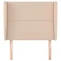 Tête de lit avec oreilles Cappuccino 93x23x118/128cm Similicuir