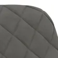 Chaises pivotantes à manger lot de 2 Gris foncé Velours