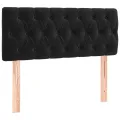 cadre de lit avec matelas et LED Noir 90x200 cm