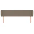 Tête de lit avec oreilles Taupe 183x23x78/88 cm Tissu